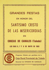 Fiestas patronales en honor al Santísimo Cristo de la Misericordia 1983 Chozas de Canales